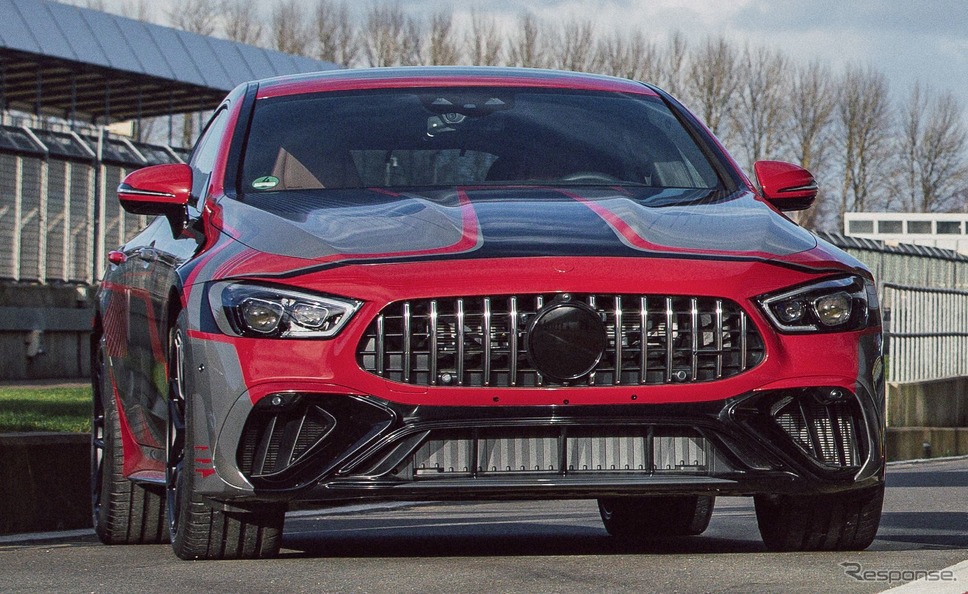 メルセデスAMG GT 4ドアクーペの「Eパフォーマンス」搭載プロトタイプ車《photo by Mercedes-Benz》