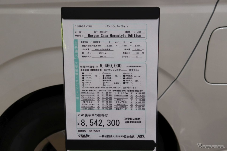 ジャパンキャンピングカーショー2021:トイファクトリー《写真撮影 中尾真二》