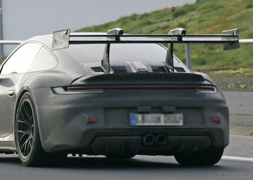 ポルシェ 911 GT3 RS 新型プロトタイプ(スクープ写真)《APOLLO NEWS SERVICE》