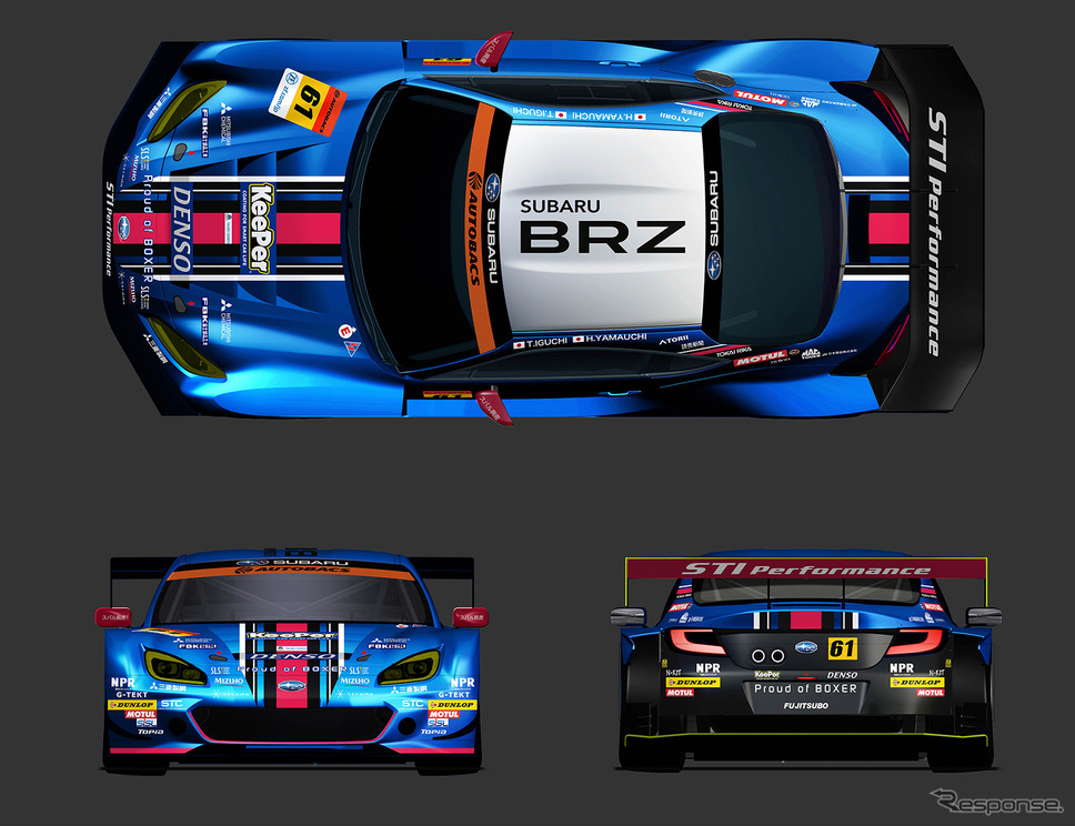 SUBARU BRZ GT300カラーリングデザイン《写真提供 SUBARU》