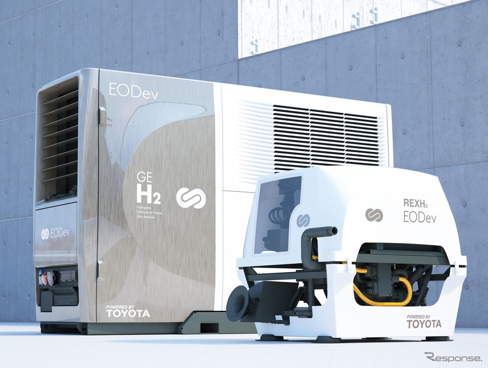 トヨタの水素技術を使用したEODevの水素発電機《photo by Toyota》