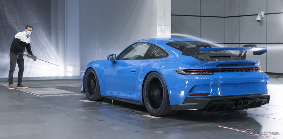 ポルシェ 911 GT3 新型の空力テスト《photo by Porsche》