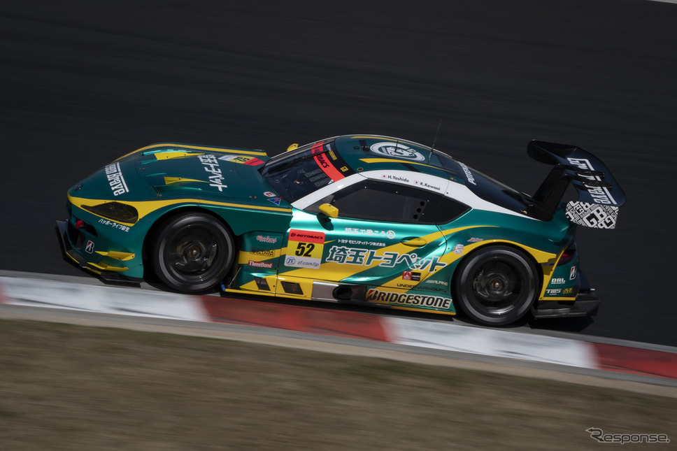 GT300クラス予選2位の#52 埼玉トヨペットGB GR Supra GT(吉田広樹/川合孝汰)《写真撮影 益田和久》