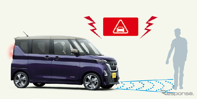 インテリジェント エマージェンシーブレーキ(ルークス)《写真提供 日産自動車》