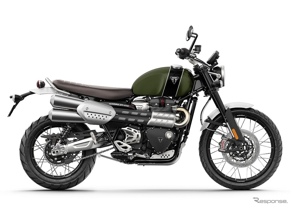 トライアンフ スクランブラー1200 XC(マットカーキグリーン/マットジェットブラック)《写真提供 トライアンフモーターサイクルズジャパン》