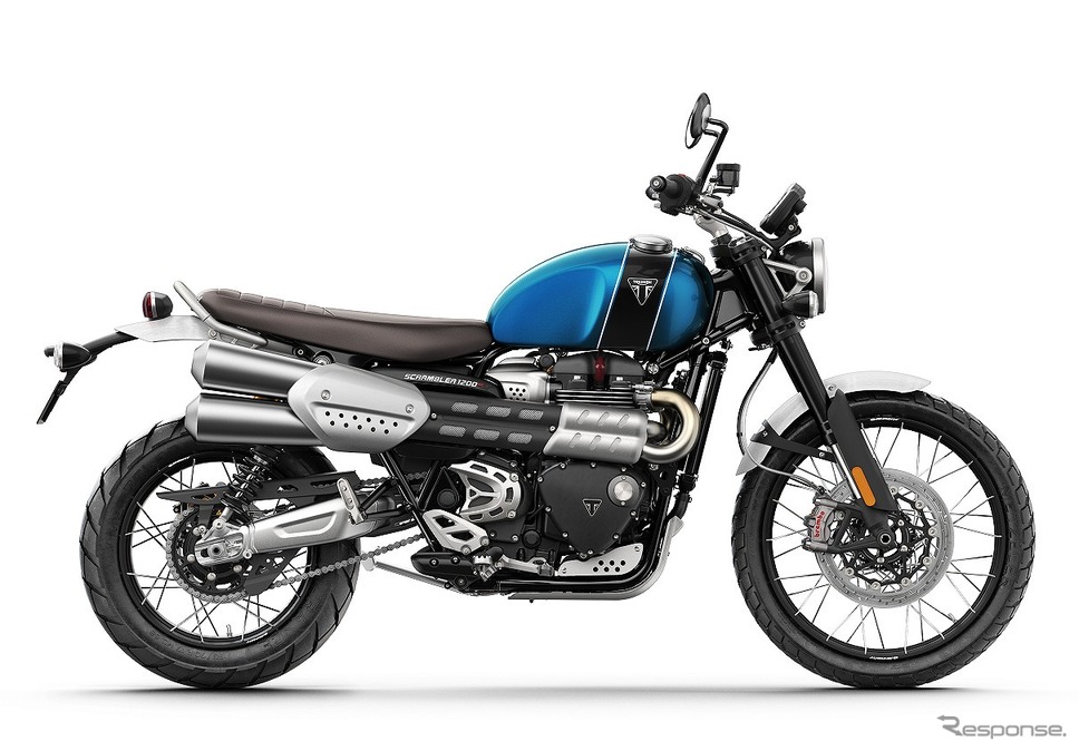 トライアンフ スクランブラー1200 XC(コバルトブルー/ジェットブラック)《写真提供 トライアンフモーターサイクルズジャパン》