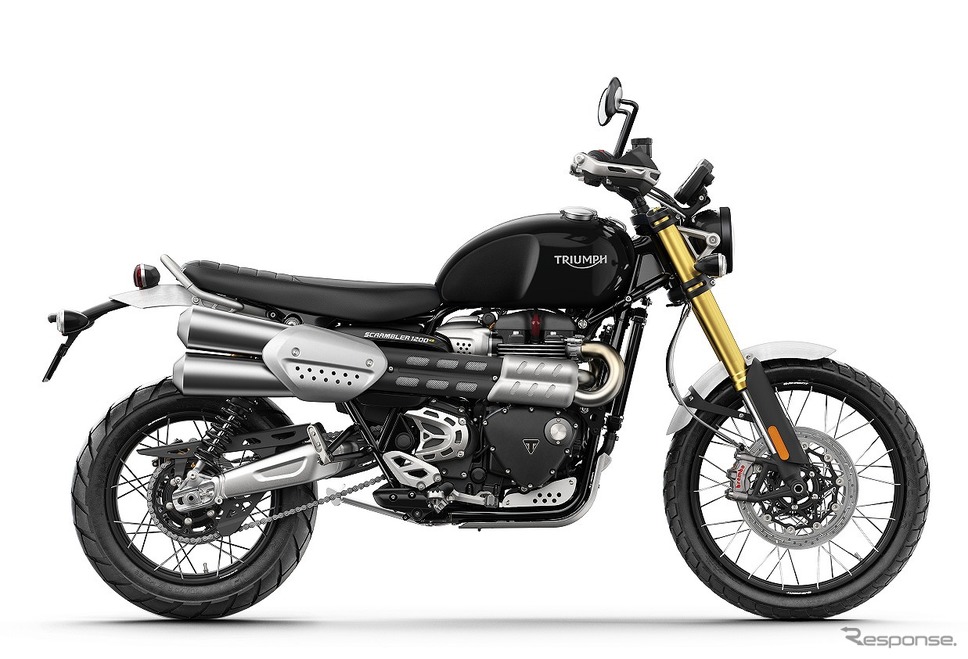 トライアンフ スクランブラー1200 XE(サファイアブラック)《写真提供 トライアンフモーターサイクルズジャパン》
