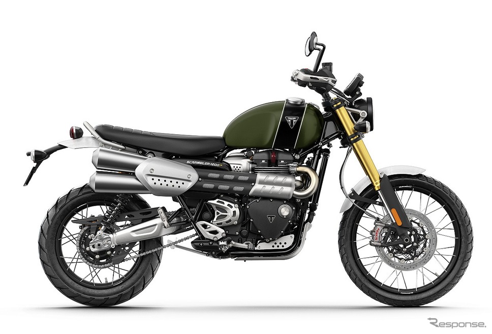 トライアンフ スクランブラー1200 XE(マットカーキグリーン/マットジェットブラック)《写真提供 トライアンフモーターサイクルズジャパン》