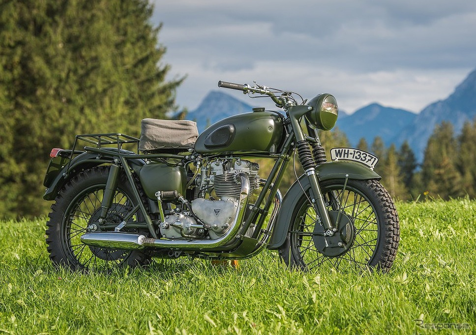 「大脱走」の劇中に登場したTriumph TR6オリジナルモデル《写真提供 トライアンフモーターサイクルズジャパン》