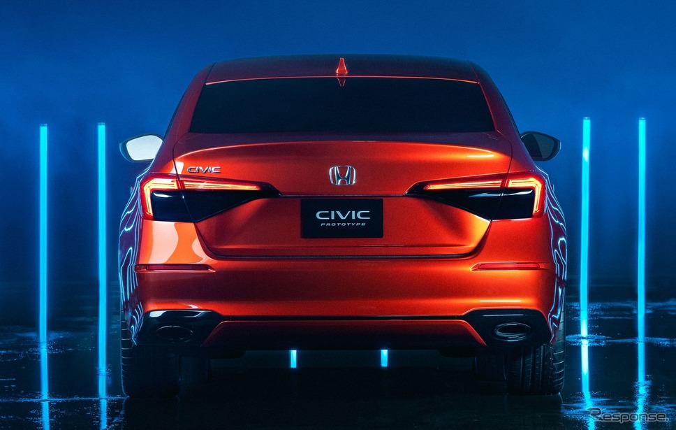 ホンダ ・シビック ・セダン 新型のプロトタイプ(参考)《photo by Honda》