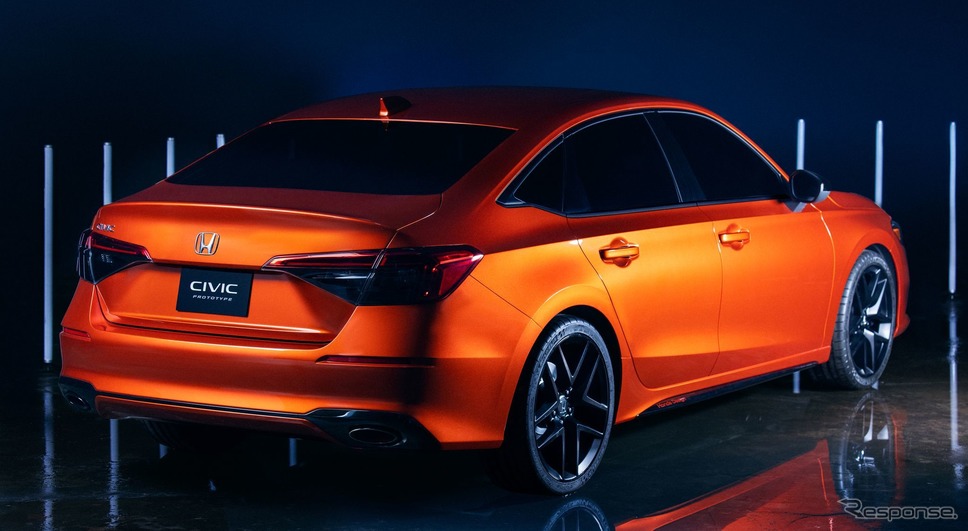 ホンダ ・シビック ・セダン 新型のプロトタイプ(参考)《photo by Honda》