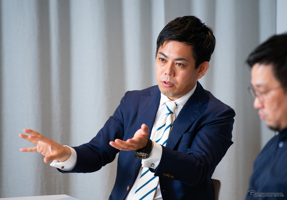 博報堂 ビジネスデザイン局部長／MaaSプロジェクトメンバーの畠山洋平氏《写真撮影 清水知恵子》