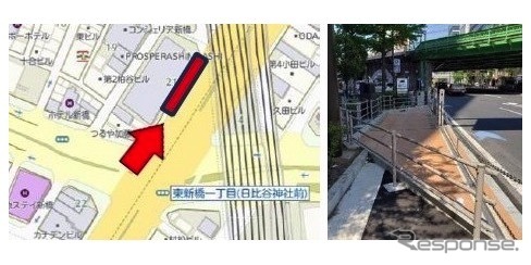 路上ステーション：新橋駅《写真提供 タイムズモビリティ》