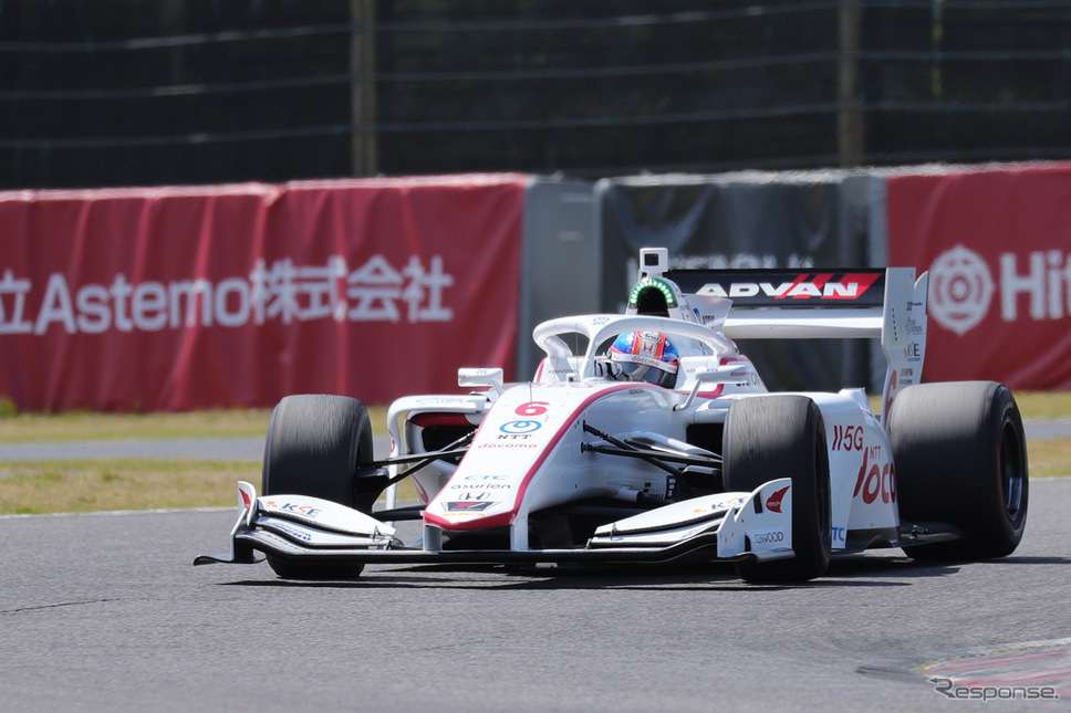3位の#6 笹原右京(DOCOMO TEAM DANDELION RACING)《写真撮影 藤木充啓》
