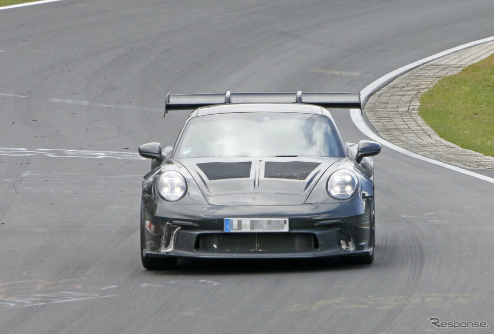 ポルシェ 911 GT3 RS 新型プロトタイプ(スクープ写真)《APOLLO NEWS SERVICE》