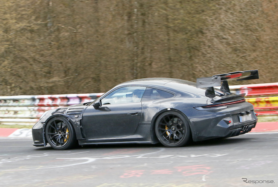 ポルシェ 911 GT3 RS 新型プロトタイプ(スクープ写真)《APOLLO NEWS SERVICE》