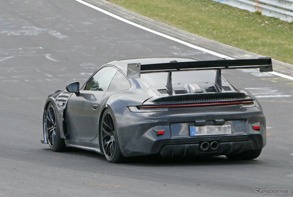 ポルシェ 911 GT3 RS 新型プロトタイプ(スクープ写真)《APOLLO NEWS SERVICE》