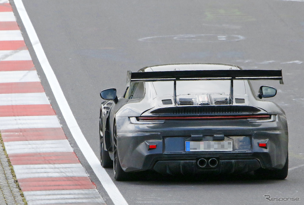 ポルシェ 911 GT3 RS 新型プロトタイプ(スクープ写真)《APOLLO NEWS SERVICE》