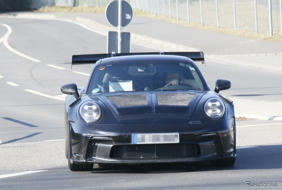 ポルシェ 911 GT3 RS 新型プロトタイプ(スクープ写真)《APOLLO NEWS SERVICE》