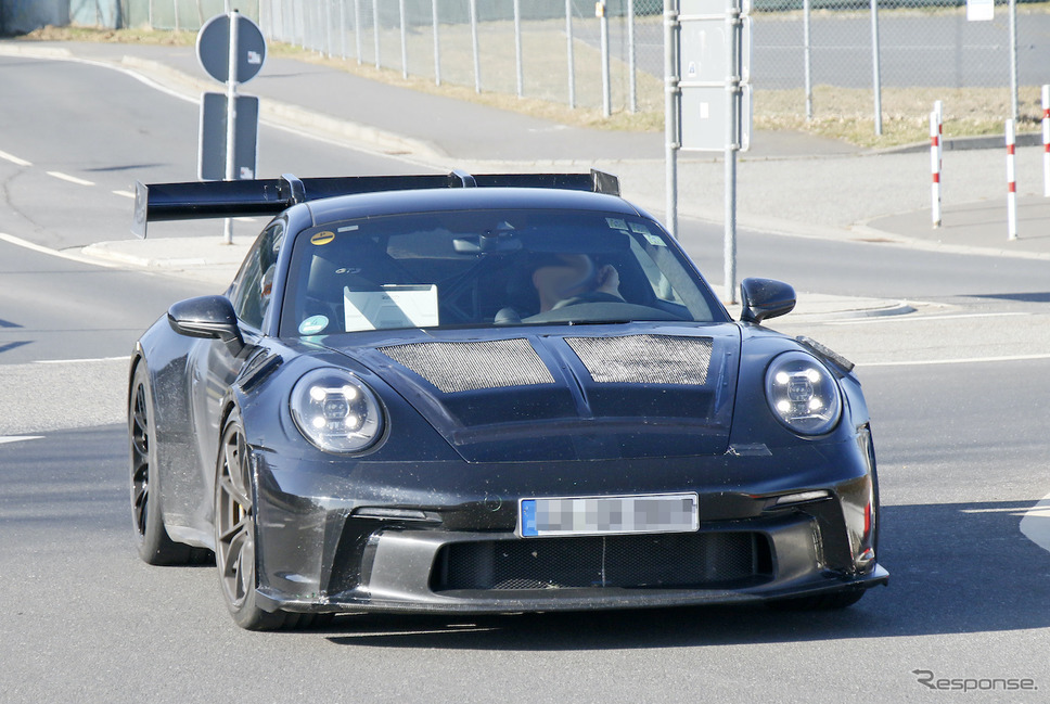 ポルシェ 911 GT3 RS 新型プロトタイプ(スクープ写真)《APOLLO NEWS SERVICE》