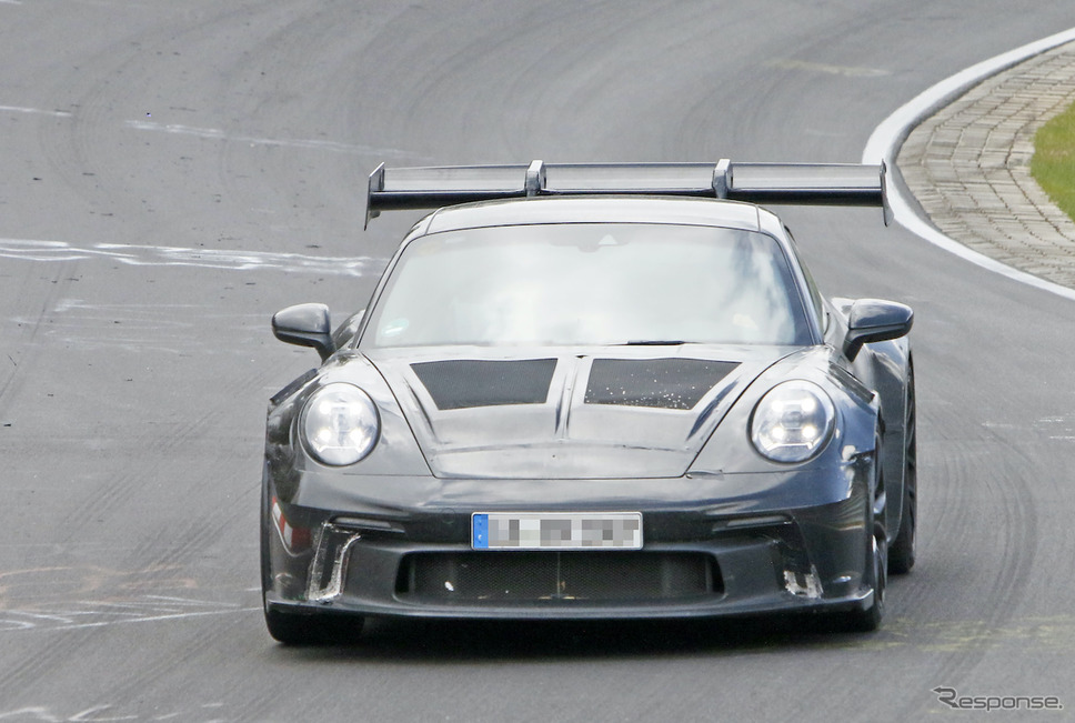 ポルシェ 911 GT3 RS 新型プロトタイプ(スクープ写真)《APOLLO NEWS SERVICE》