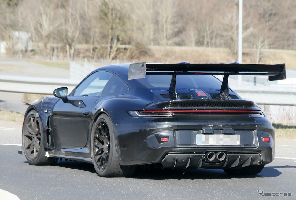 ポルシェ 911 GT3 RS 新型プロトタイプ(スクープ写真)《APOLLO NEWS SERVICE》