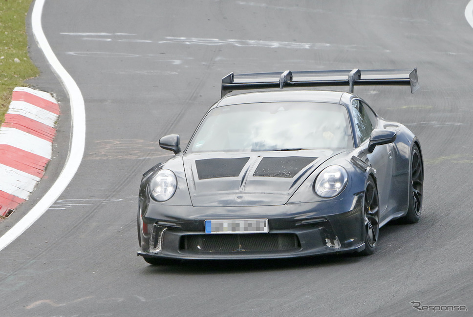 ポルシェ 911 GT3 RS 新型プロトタイプ(スクープ写真)《APOLLO NEWS SERVICE》