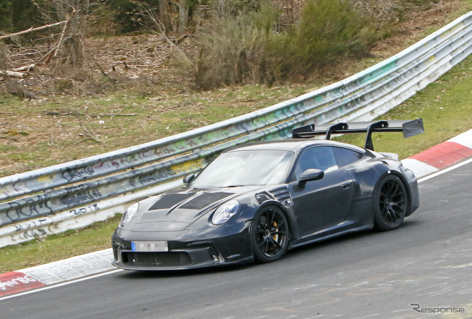 ポルシェ 911 GT3 RS 新型プロトタイプ(スクープ写真)《APOLLO NEWS SERVICE》