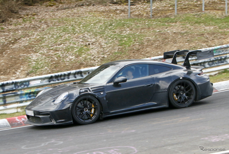 ポルシェ 911 GT3 RS 新型プロトタイプ(スクープ写真)《APOLLO NEWS SERVICE》