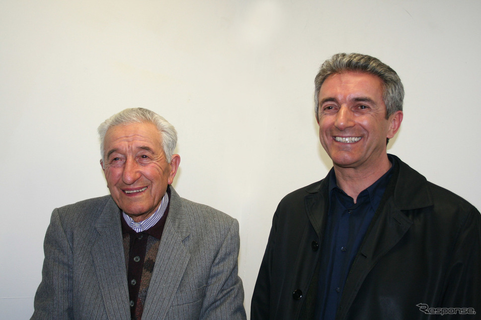 ピエールアンジェロ・マッフィオード(右)とコルネリオ・マッフィオード(左。2006年)《photo by Akio Lorenzo OYA》
