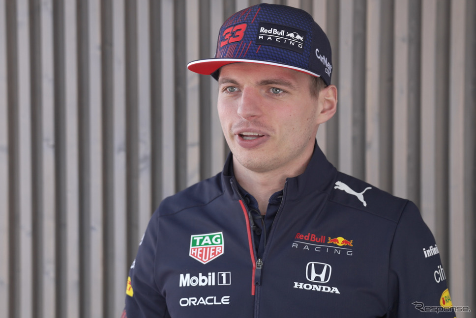 今回のインタビューに対応するフェルスタッペン。《Photo (c)Red Bull Racing Honda》