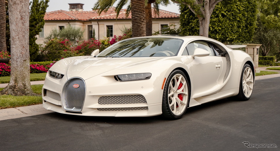 ブガッティ・シロン のワンオフモデル「Chiron habille par Hermes」《photo by Bugatti》