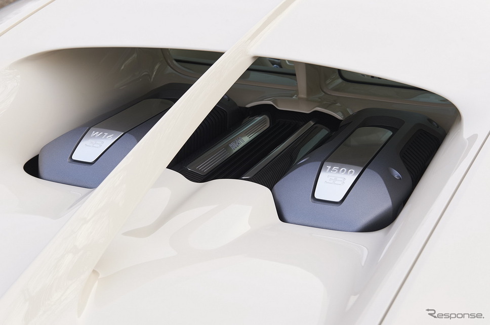 ブガッティ・シロン のワンオフモデル「Chiron habille par Hermes」《photo by Bugatti》