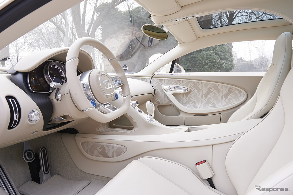 ブガッティ・シロン のワンオフモデル「Chiron habille par Hermes」《photo by Bugatti》