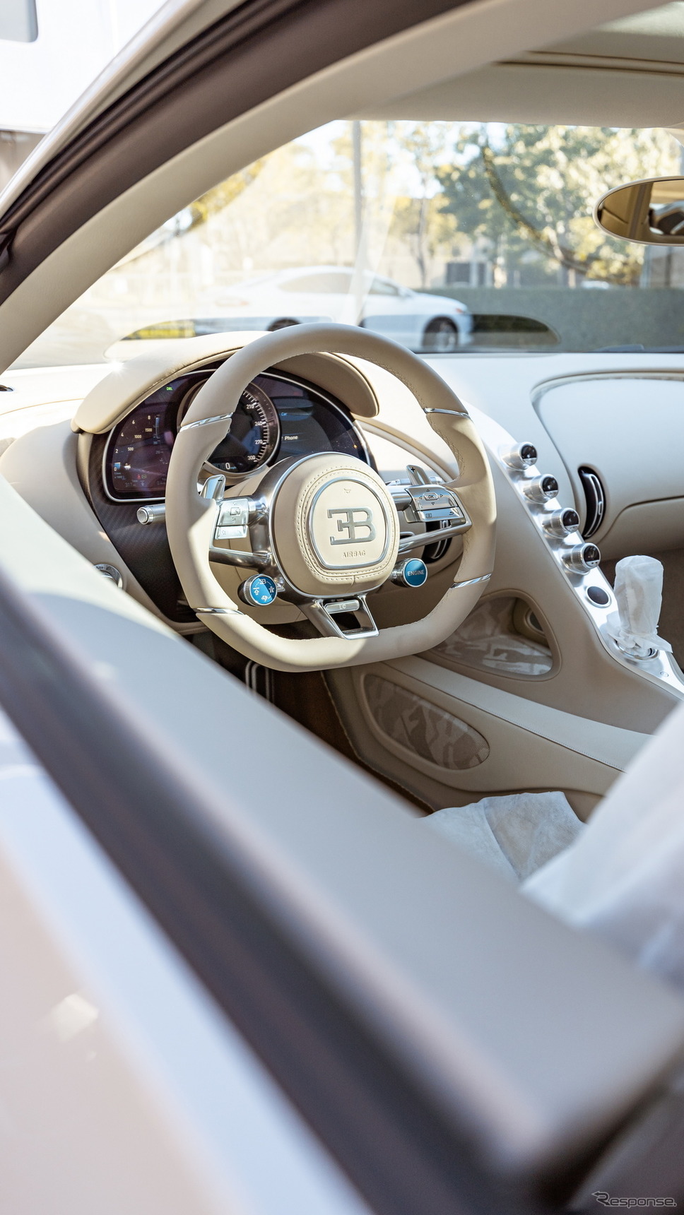 ブガッティ・シロン のワンオフモデル「Chiron habille par Hermes」《photo by Bugatti》