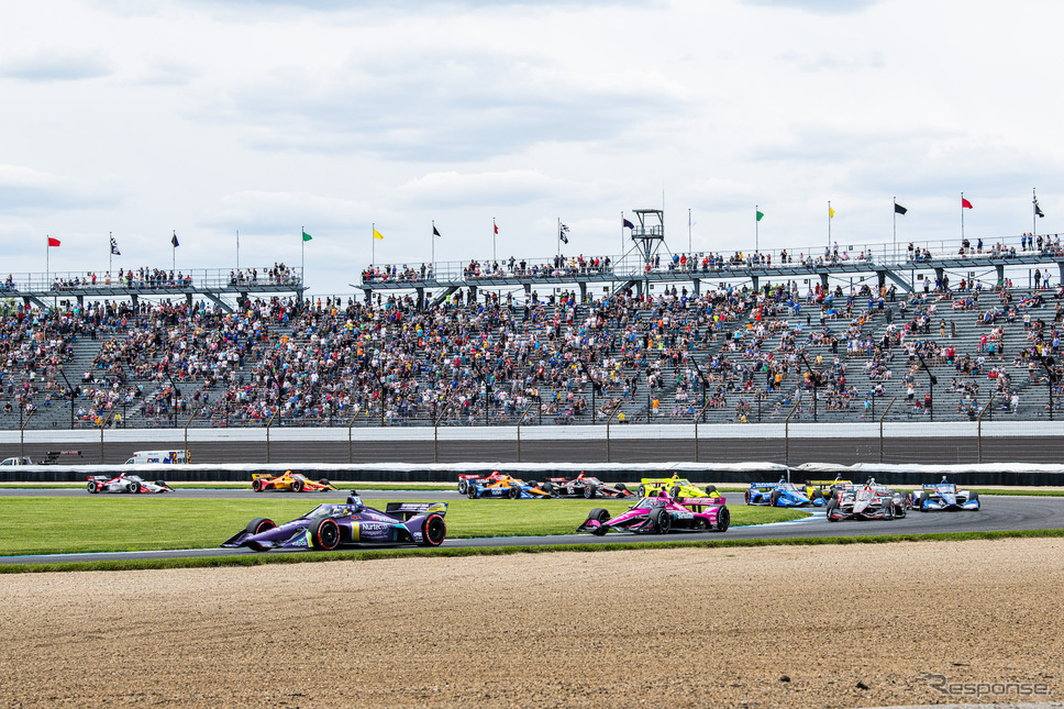 アメリカの観客席には“日常”が戻りつつあるようだ。《Photo by INDYCAR》