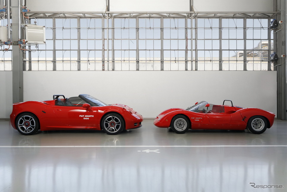 アバルト1000SP(1966年)とアバルト1000SP(2021年)《photo by Abarth》