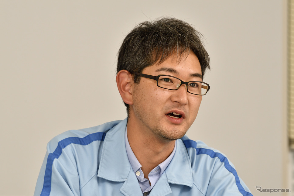 PF車両ユニット PF車両開発総括部 SV開発部 SP設計 グループプロジェクトリーダー主査の北村悠氏《写真撮影 雪岡直樹》