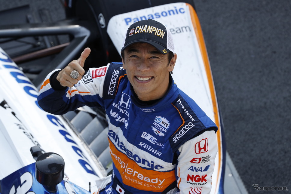 2020年、第104回インディ500を制した佐藤琢磨。《Photo by INDYCAR》