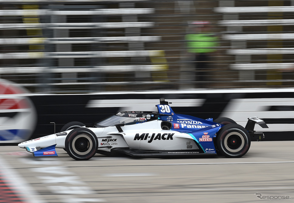 #30 佐藤琢磨(2021年インディカー・シリーズ/テキサス戦)《Photo by INDYCAR》