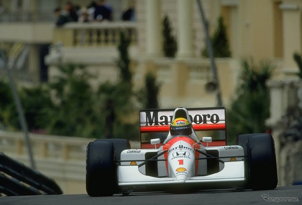 セナ(マクラーレン・ホンダ)、1992年F1モナコGP《Pascal Rondeau/Allsport/Getty Images Sport/ゲッティイメージズ》