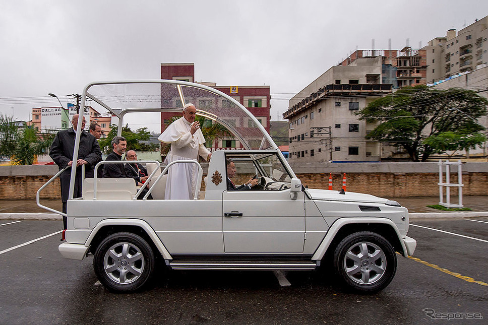2013年、フランシスコ教皇がブラジルのリオデジャネイロを訪問。《Photo by Buda Mendes/Getty Images News/ゲッティイメージズ》