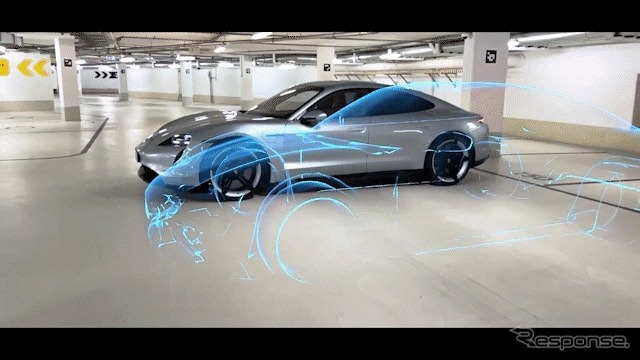 タイカンARイベントアプリ《photo by Porsche》
