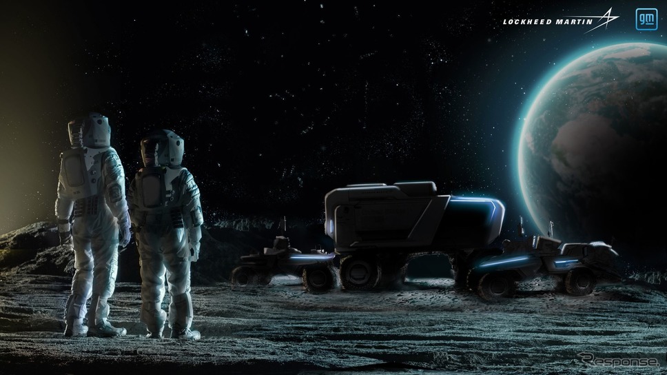 GMとロッキード・マーティンが共同開発する次世代の有人月面探査車のイメージ《photo by GM》