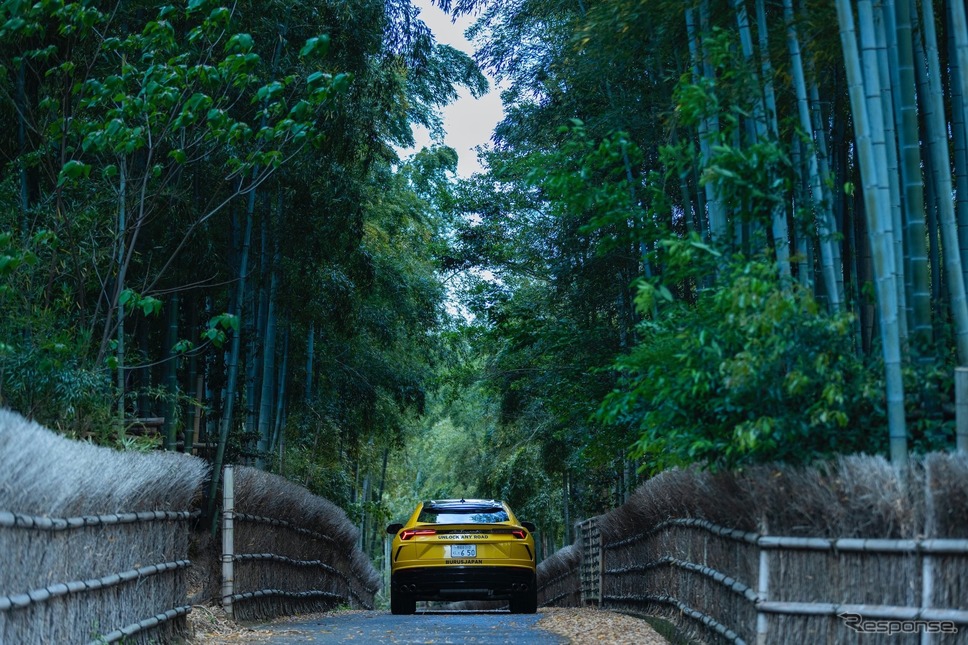 「UNLOCK ANY ROAD JAPAN」(京都府:西岡竹林)《photo by Lamborghini》