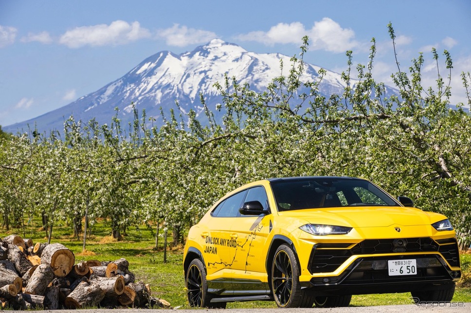 「UNLOCK ANY ROAD JAPAN」(青森県:りんご畑)《photo by Lamborghini》