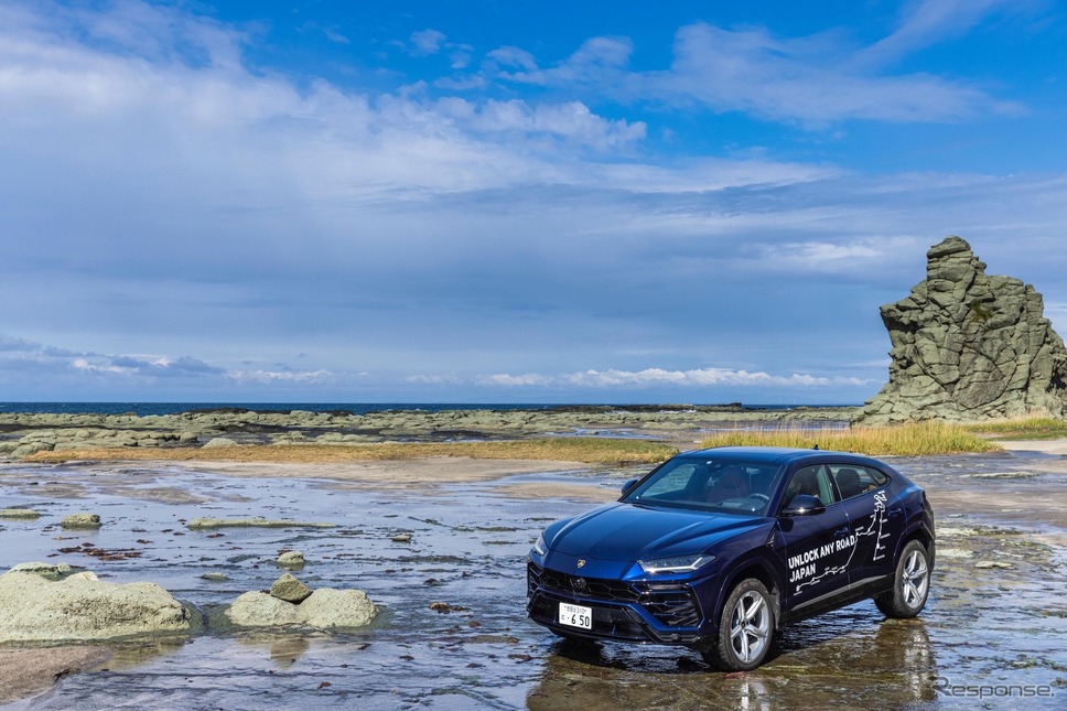 「UNLOCK ANY ROAD JAPAN」(青森県:千畳敷海岸)《photo by Lamborghini》