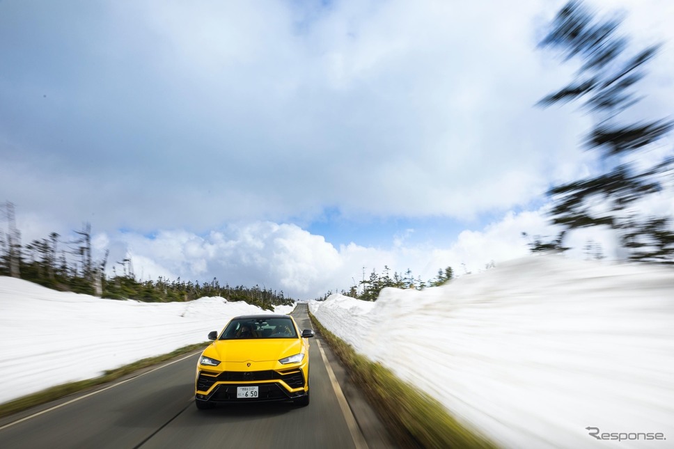 「UNLOCK ANY ROAD JAPAN」(秋田県:八幡平アスピーテライン)《photo by Lamborghini》