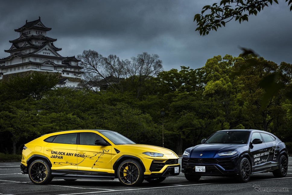「UNLOCK ANY ROAD JAPAN」(兵庫県:姫路城)《photo by Lamborghini》