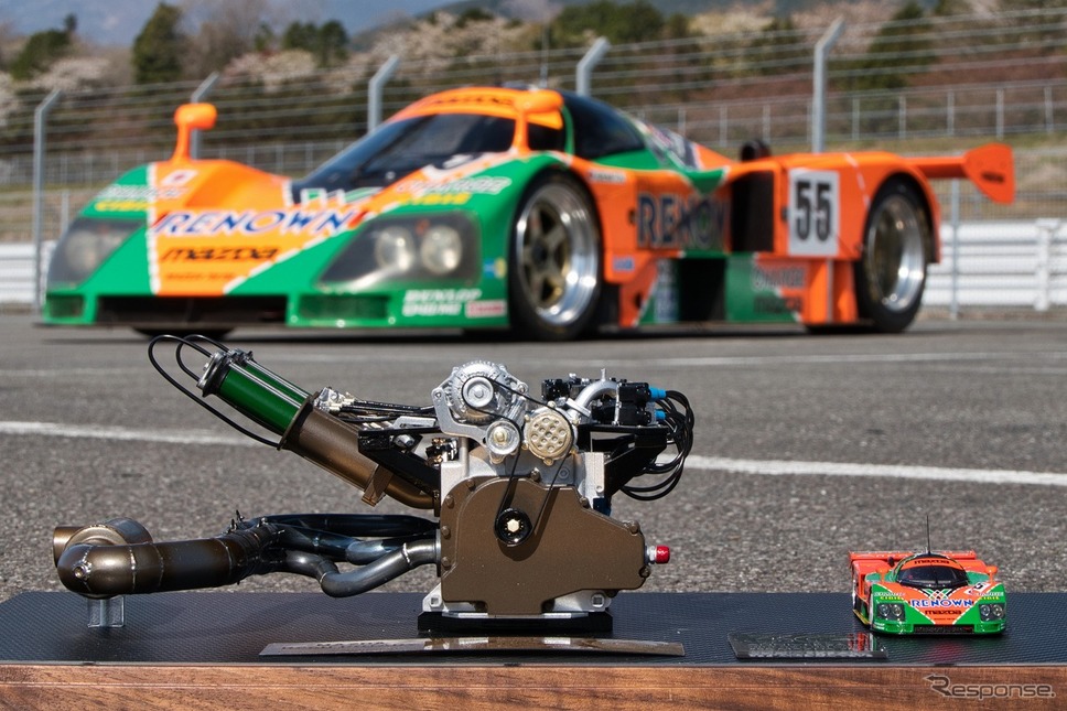 マツダR26Bエンジンモデル 1/6スケール ルマン優勝30周年記念モデル《写真提供 MZRacing》